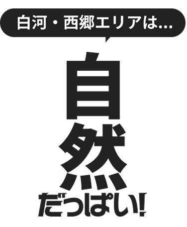 白河・西郷エリアは自然だっぱい！